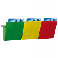 Kit Vision Kanban - larghezza 75 cm - 3 tasche A4 (rosso, giallo, verde) - Studio T - 1002127 - 8033162462043 - DMwebShop