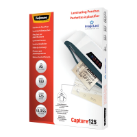 Pouches Capture125 - A5 - 154 x 216 mm - 2 x 125 micron - scatola 100 pezzi - Fellowes - 5307302 - 77511530739 - DMwebShop