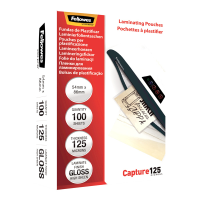 Pouches Capture125 - 65 x 95 mm - 2 x 125 micron - scatola 100 pezzi - Fellowes - 5306702 - 77511530678 - DMwebShop