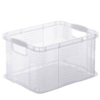 Contenitore portaoggetti - 39 x 29 x 21,5 cm - A4 - 17,5 lt - PPL - trasparente - Rotho - F600156 - 7610859060075 - DMwebShop