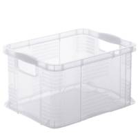 Contenitore portaoggetti - 39 x 29 x 21,5 cm - A4 - 17,5 lt - PPL - trasparente - Rotho - F600156 - 7610859060075 - DMwebShop