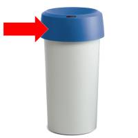 Coperchio per contenitore Modo Round - con fermasacco - 38 x 15 cm - anello blu - Rotho - F800006 - 4052021001258 - DMwebShop