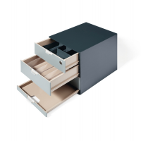 Set Coffee Point Box - 2 organizer inclusi - 28,9 x 27,9 x 35,4 cm - ABS - grigio - Durable 3385-58