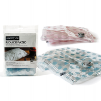 Sacco Riducispazio - chiusura con zip e valvola - 80 x 120 cm - PPL - trasparente - conf. 1 pezzo - Perfetto - 0362G - 8000957036277 - DMwebShop