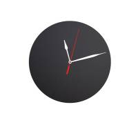 Lavagna da parete Silhouette - Ø 29 cm - forma orologio - nero - Securit - FB-CLOCK - 8719075283745 - DMwebShop