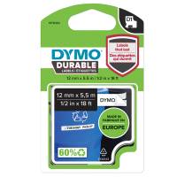 Nastro D1 Durable - 12 mm x 5,5 mt - nero-bianco - Dymo - 1978364 - 3501179783642 - DMwebShop