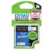 Nastro D1 Durable - 12 mm x 5,5 mt - nero-bianco - Dymo - 1978364 - 3501179783642 - DMwebShop