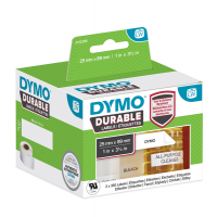 Rotolo 350 etichette LW Durable Industrial - 1933081 - 25 x 89 mm - carta - bianco - conf. 2 rotoli - Dymo - 2112285 - 3026981122859 - DMwebShop