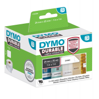 Rotolo 850 etichette LW Durable Industrial - 1933083 - 25 x 25 mm - carta - bianco - conf. 2 rotoli - Dymo - 2112286 - 3026981122866 - DMwebShop