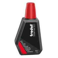 Inchiostro 7011 per timbro in gomma - 28 ml - rosso - Trodat 55885