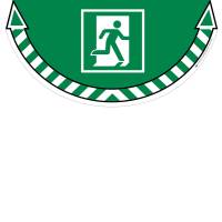 Adesivo segnalatore da terra Take Care - Uscita di emergenza - 70 x 35 cm - Cep - 7010-20 - 3462159009247 - DMwebShop