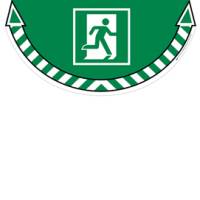 Adesivo segnalatore da terra Take Care - Uscita di emergenza - 70 x 35 cm - Cep - 7010-20 - 3462159009247 - DMwebShop