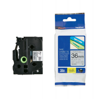 Nastro metallizzato - nero-argento opaco - 36 mm x 8 mt - Brother - TZeM961 - 4977766692908 - DMwebShop