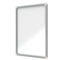 Bacheca per esterni fondo magnetico bianco 9 fogli A4 verticale - 16361