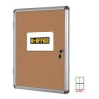 Bacheca per interni fondo in sughero 4 fogli A4 verticale - 16310