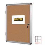 Bacheca per interni fondo in sughero 6 fogli A4 orizzontale - 16420