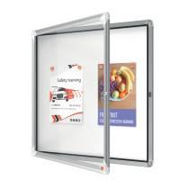 Bacheca per interni fondo magnetico bianco 6 fogli A4 orizzontale - 16460