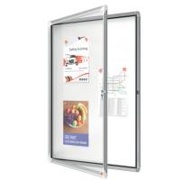 Bacheca per interni fondo magnetico bianco 9 fogli A4 verticale - 16475