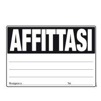 Cartello Affittasi 24 x 33 cm colori assortiti - 15921