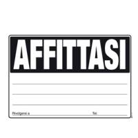 Cartello Affittasi 24 x 33 cm colori assortiti - 15921