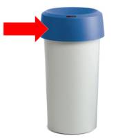 Coperchio per contenitore Modo Round con fermasacco 38x15 cm anello blu - 19087