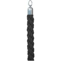 Cordone intrecciato per colonnina segnapercorso colore nero lunghezza 150 cm - 13685