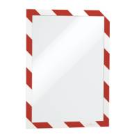 Cornice Duraframe Security adesiva pannello magnetico A4,21 x 29,7 cm rosso bianco - 13667