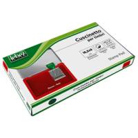 Cuscinetto per timbri 16,5 x 9 cm rosso - 15980