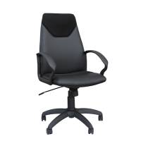 Poltrona direzionale Guru GRP con ruote e braccioli nero - 17403