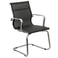 Seduta visitatore Pollux space PXV con braccioli inclusi nero - 17390