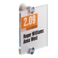 Targa per porte pareti Crystal Sign 10,5 x 10,5 cm - 13583