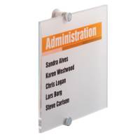 Targa per porte pareti Crystal Sign 21 x 21 cm - 13585