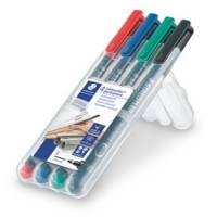 Pennarello Astucci Lumocolor permanent 318 - punta 6 mm - colori assortiti - Staedtler - 318WP4 - 4007817310809 - DMwebShop