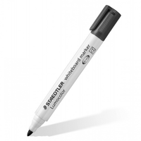 Pennarelli Lumocolor whiteboard 351 - punta tonda - tratto 2 mm - nero - Staedtler - 351-9 - 4007817328859 - DMwebShop