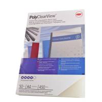 Copertine PolyClear View - A4 - 300 micron - PPL - neutro trasparente opaco - conf. 100 pezzi - GBC - IB386848 - 13465386848 - DMwebShop