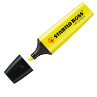 Evidenziatore Boss Original - punta a scalpello - tratto 2 - 5 mm - giallo 24 - conf. 10 pezzi - Stabilo - 70/24 - 4006381333627 - DMwebShop