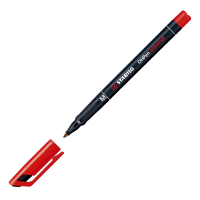 Pennarello OHPen universal permanente 843 - punta media 1 mm - rosso - conf. 10 pezzi - Stabilo - 843/40 - 4006381115421 - DMwebShop