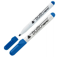 Pennarello Memo - a secco - per lavagne cancellabili - punta conica - 2,5 mm - blu - conf. 12 pezzi - Tratto - 854001 - 8000825854019 - DMwebShop