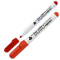 Pennarello Memo - a secco - per lavagne cancellabili - punta conica - 2,5 mm - rosso - conf. 12 pezzi - Tratto - 854002 - 8000825854026 - DMwebShop
