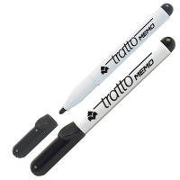 Pennarello Memo - a secco - per lavagne cancellabili - punta conica - 2,5 mm - nero - conf. 12 pezzi - Tratto - 854003 - 8000825854033 - DMwebShop