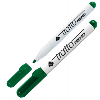 Pennarello Memo - a secco - per lavagne cancellabili - punta conica - 2,5 mm - verde - conf. 12 pezzi - Tratto - 854004 - 8000825854149 - DMwebShop