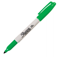 Marcatore permanente RT - punta fine - 1 mm - verde - conf. 12 pezzi - Sharpie - S0810960 - 3501170818336 - DMwebShop