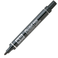Marcatore Permanente Nero Pentel N50 Punta Tonda Inchiostro Resistente N50-A | DMwebShop
