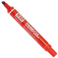 Marcatore permanente N60 - punta scalpello - rosso - Pentel - N60-B - 3474370160034 - DMwebShop