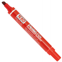 Marcatore permanente N60 - punta scalpello - rosso - Pentel - N60-B - 3474370160034 - DMwebShop