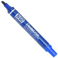 Marcatore permanente N60 - punta scalpello - blu - Pentel - N60-C - 3474370160027 - DMwebShop