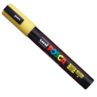 Marcatore a base d'acqua Uni Posca PC5M - punta tonda media - 1,8 - 2,5 mm - giallo - Uni Mitsubishi - M PC5M G - 4902778916162 - DMwebShop