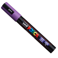 Marcatore a base d'acqua Uni Posca PC5M - punta tonda media - 1,8 - 2,5 mm - viola - Uni Mitsubishi - M PC5M VI - 4902778916186 - DMwebShop