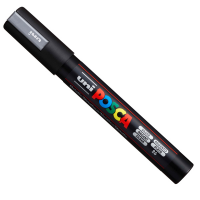 Marcatore a base d'acqua Uni Posca PC5M - punta tonda media - 1,8 - 2,5 mm - argento - Uni Mitsubishi - M PC5M ARG - 4902778916278 - DMwebShop