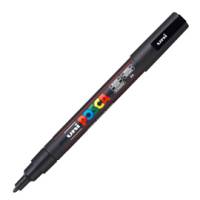Marcatore a base d'acqua Uni Posca PC3M - punta fine - 0,9 - 1,3 mm - nero - Uni Mitsubishi - M PC3M N - 8007404080135 - DMwebShop
